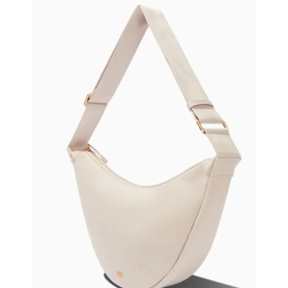 JULY Canvas Shoulder Bag‎ Crossbody Hobo Bag Designer Inspired Beige 100% Cotton